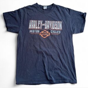 Harley-Davidson Charcoal Shirt with Orange Highlights